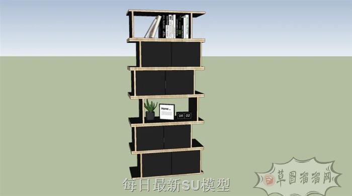 书架SU模型