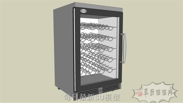 酒柜酒架消毒柜SU模型