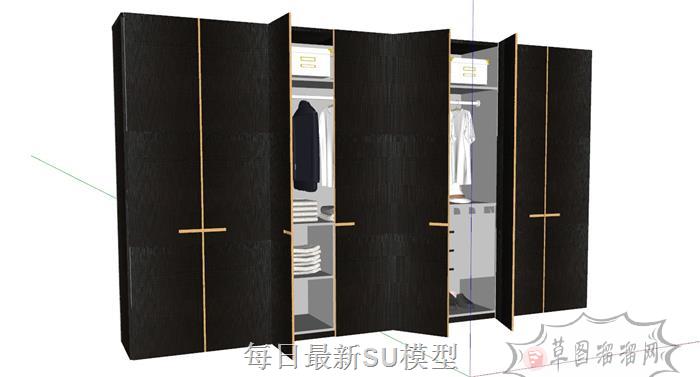 衣柜柜子家具SU模型