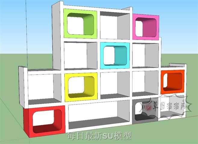 艺术柜家具SU模型
