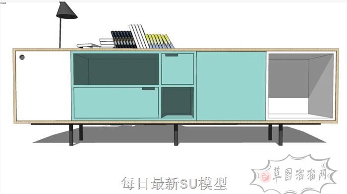 矮柜柜子电视柜SU模型