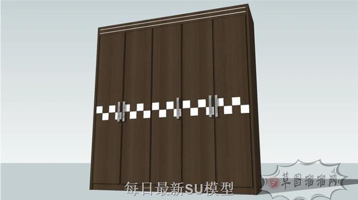 高柜柜子家具SU模型
