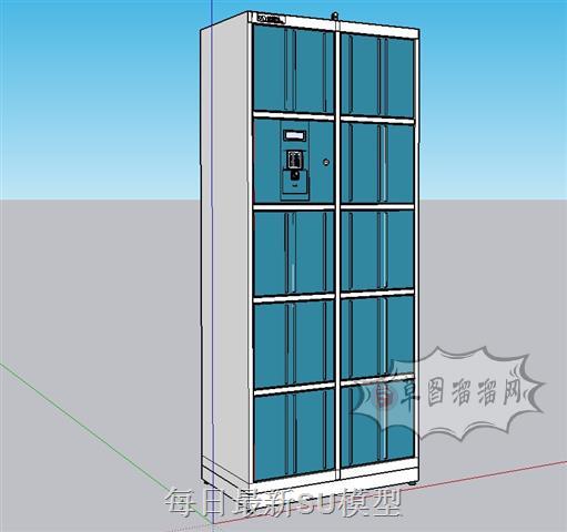 更衣柜储存柜SU模型
