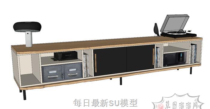 电视柜SU模型