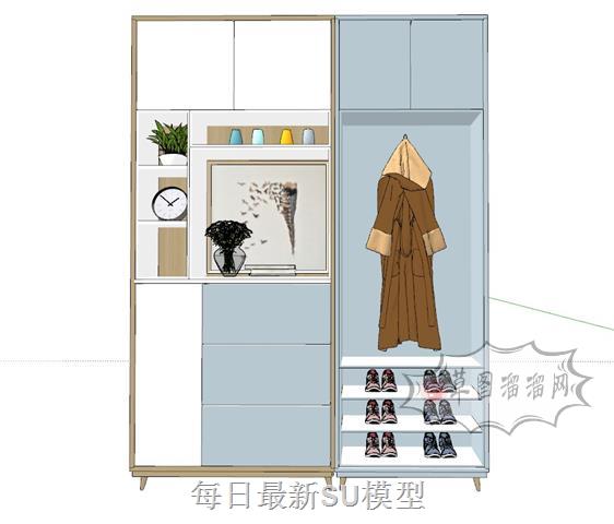 鞋柜SU模型