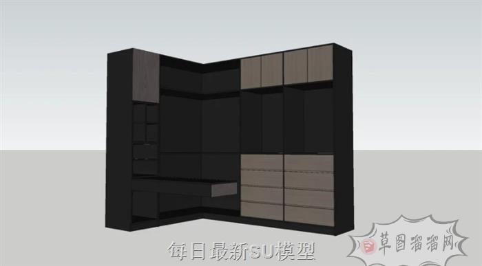 衣柜衣橱SU模型