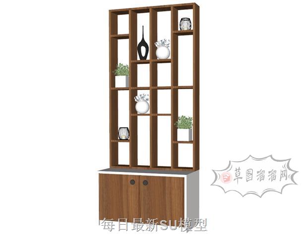 装饰柜隔断柜SU模型