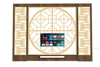 电视墙电视柜SU模型