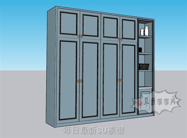 衣柜组合柜SU模型
