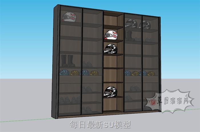 帽柜置物柜储物柜SU模型