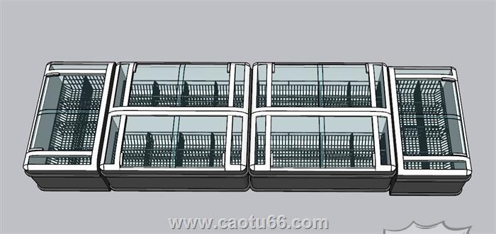 冰箱冰柜展柜SU模型