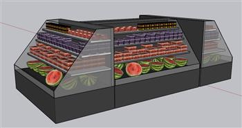 水果展柜SU模型