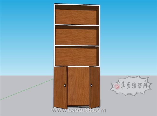 书柜书架SU模型