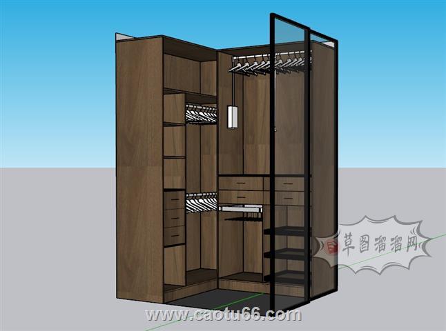 衣柜衣帽间SU模型