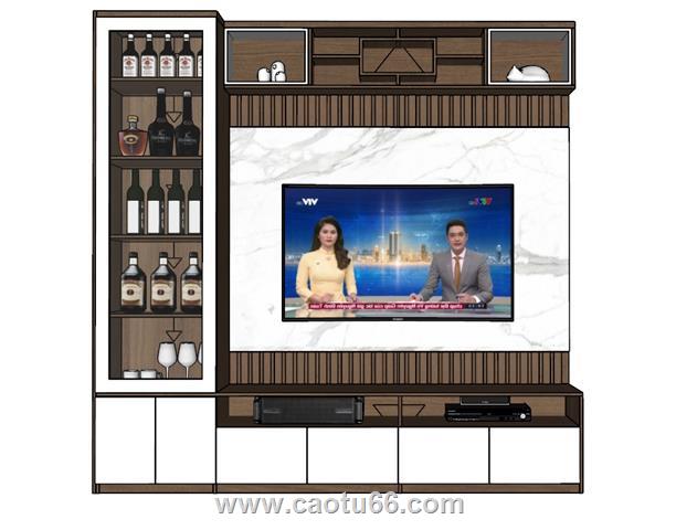 电视柜SU模型