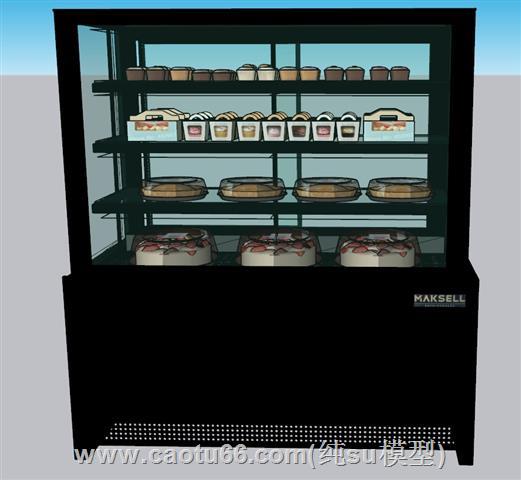 蛋糕展柜SU模型