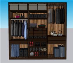 衣服衣柜衣帽柜SU模型