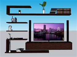电视柜SU模型