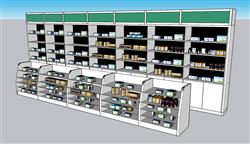 药店药柜展示柜SU模型