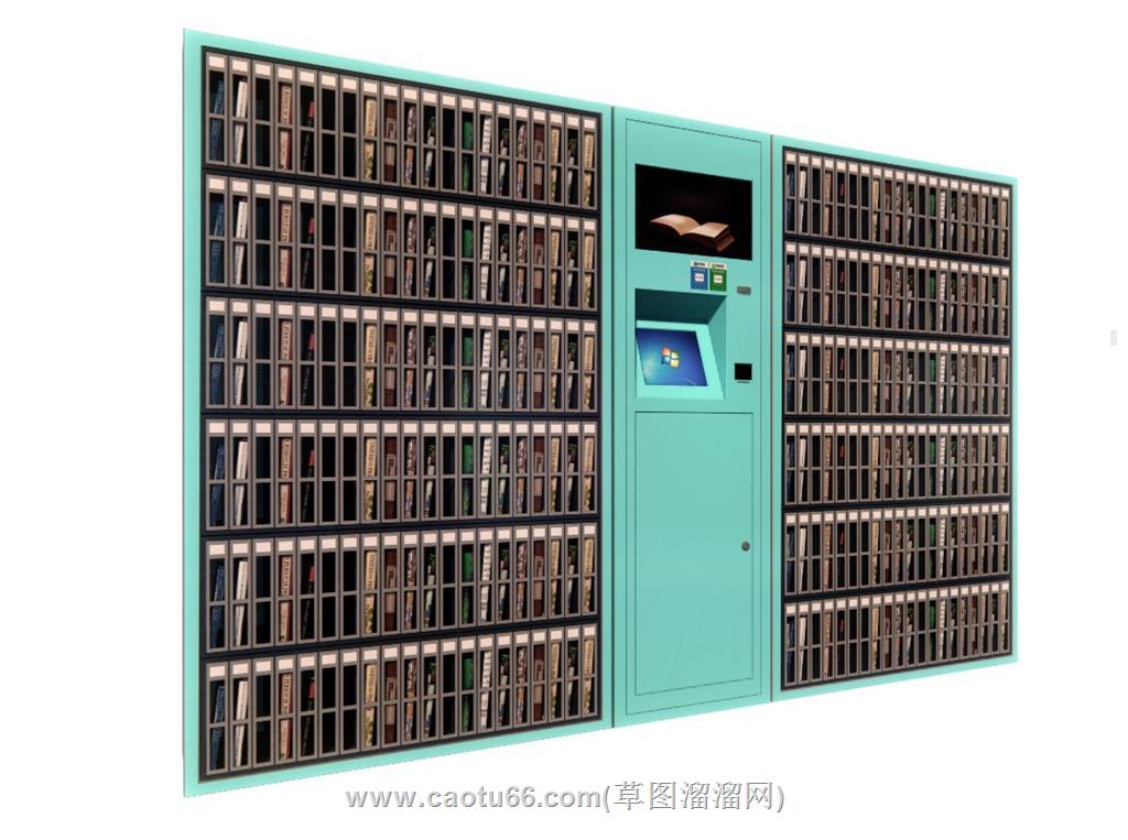 共享书柜SU模型