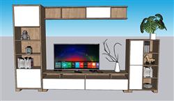 电视柜SU模型