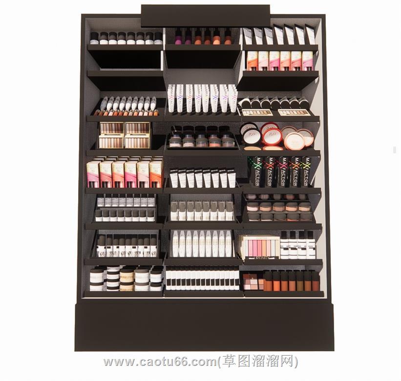 化妆品展柜货柜SU模型