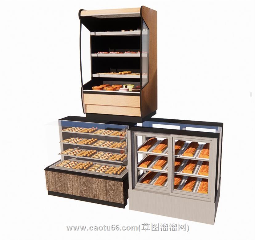 蛋糕展柜SU模型