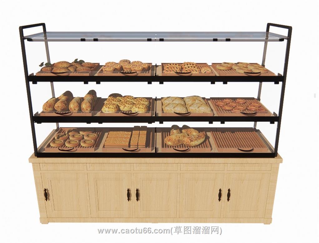 蛋糕展柜SU模型