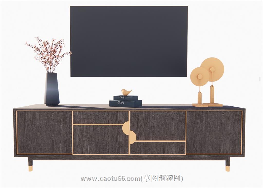 电视柜SU模型