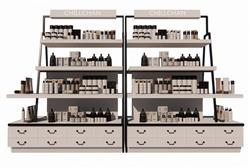 化妆品展柜展架SU模型
