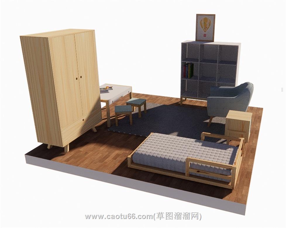 儿童家具SU模型