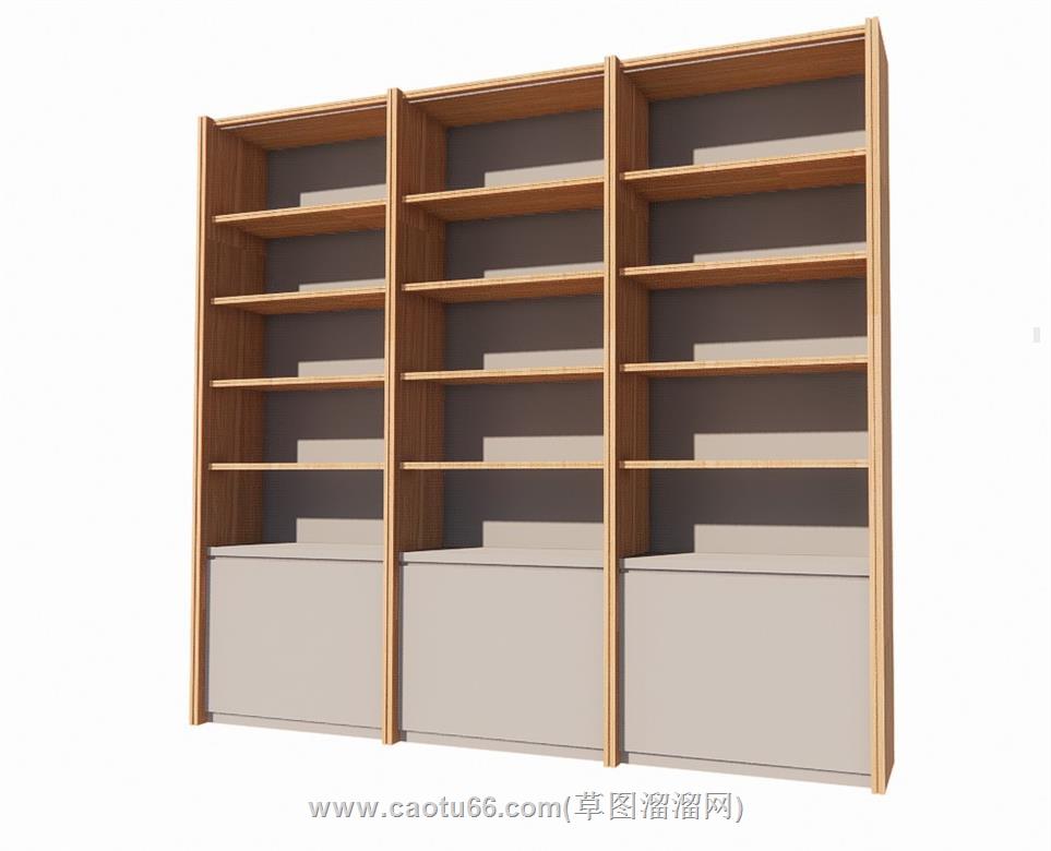 书柜书架SU模型