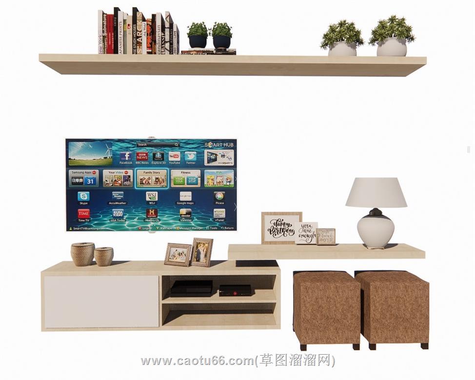 电视柜SU模型