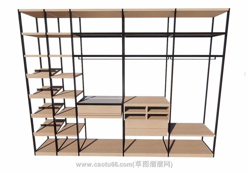 鞋柜鞋架SU模型