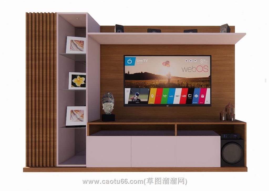 电视柜SU模型