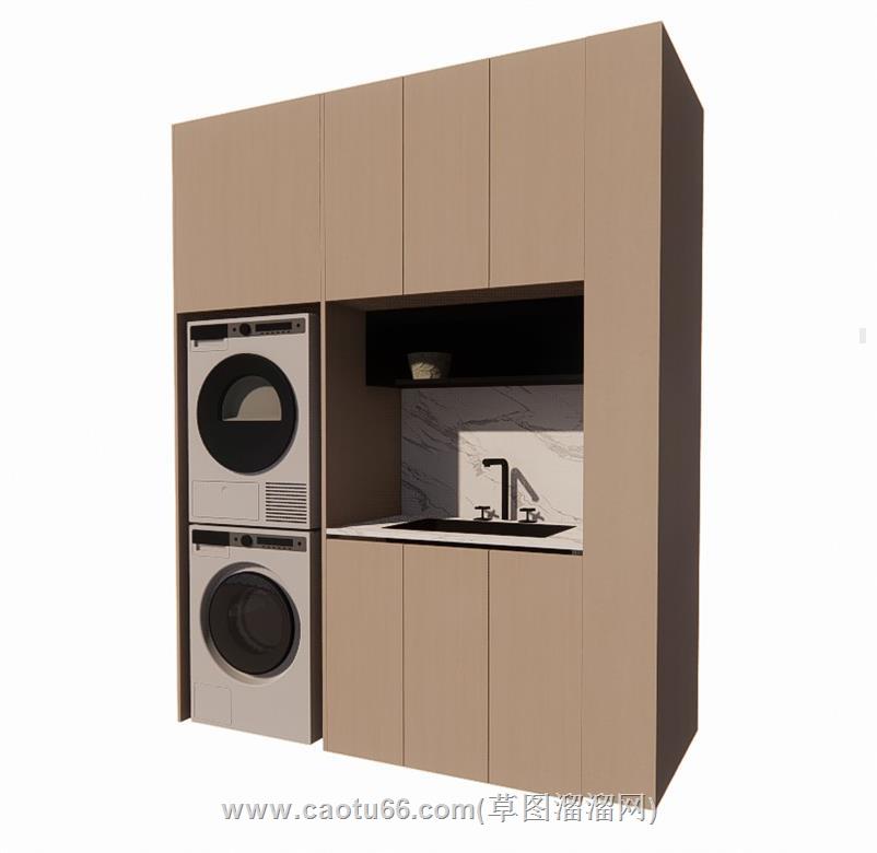 洗衣柜SU模型
