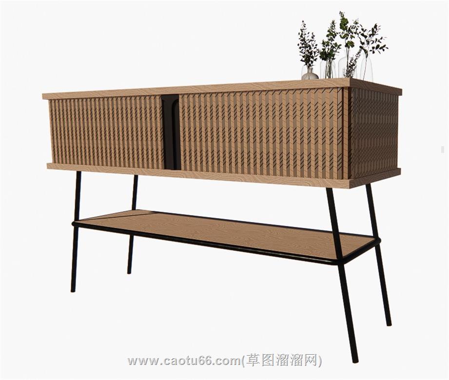 边桌柜SU模型
