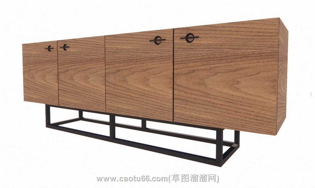 餐边柜边桌柜SU模型