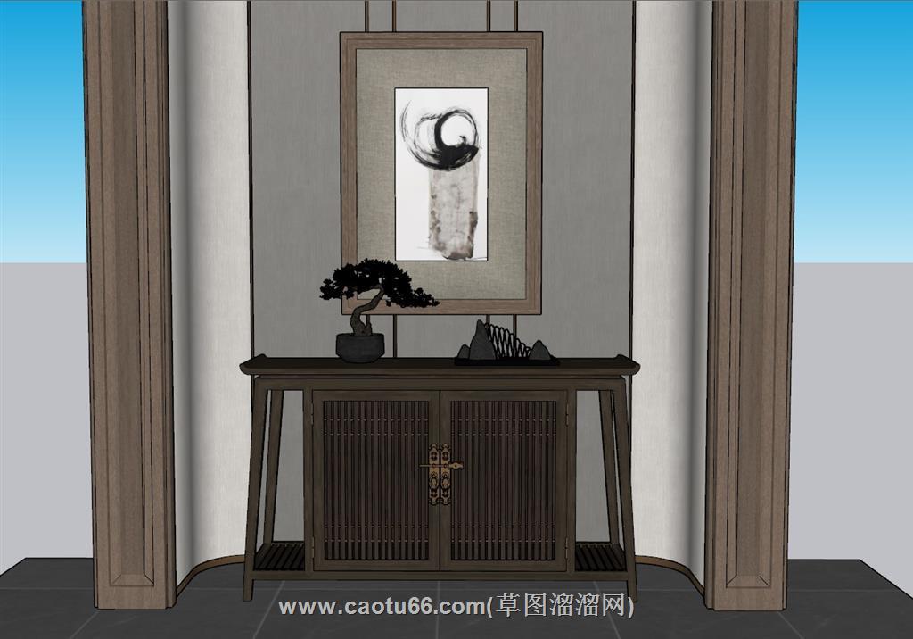 端景台SU模型