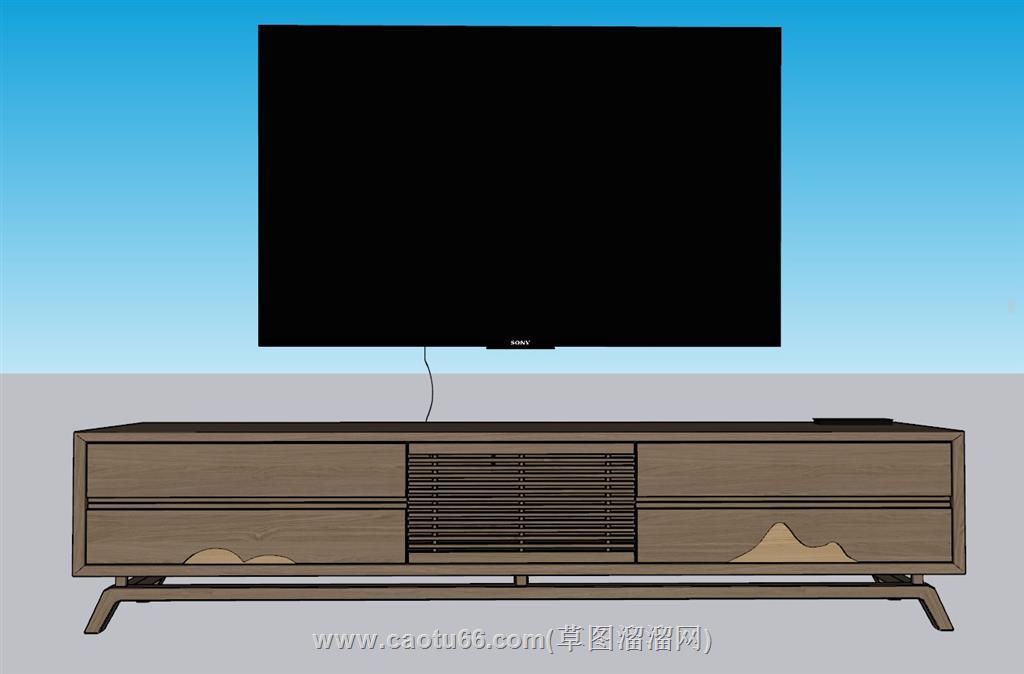 电视柜SU模型