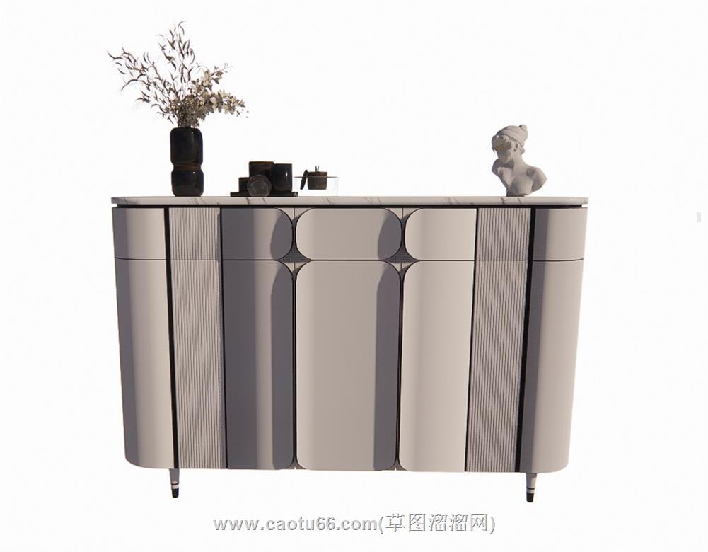 玄关柜装饰柜SU模型
