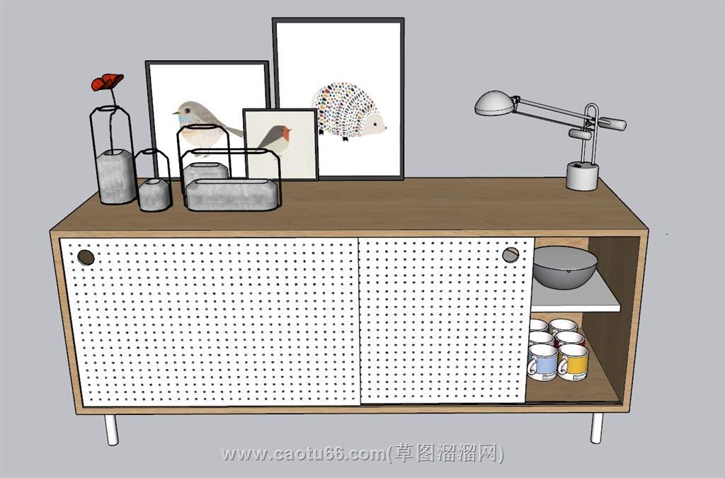 装饰柜餐边柜SU模型