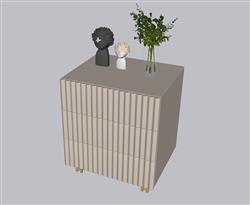 边柜花瓶工艺品SU模型