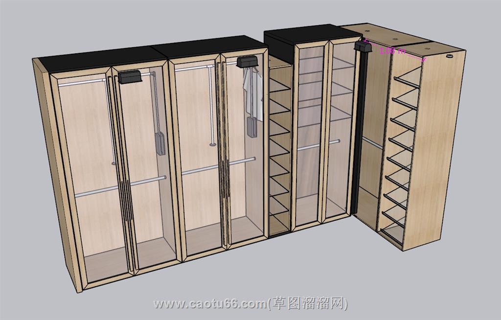 衣柜衣帽柜SU模型