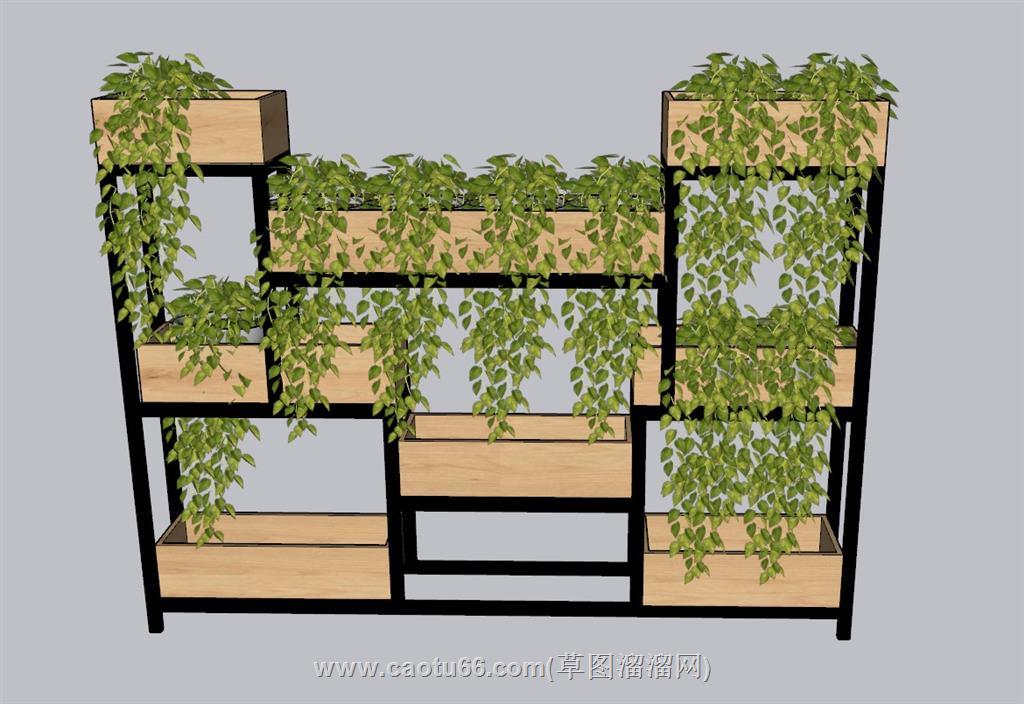 植物架花箱SU模型