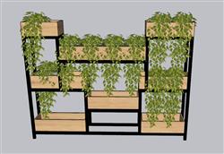 植物架花箱SU模型
