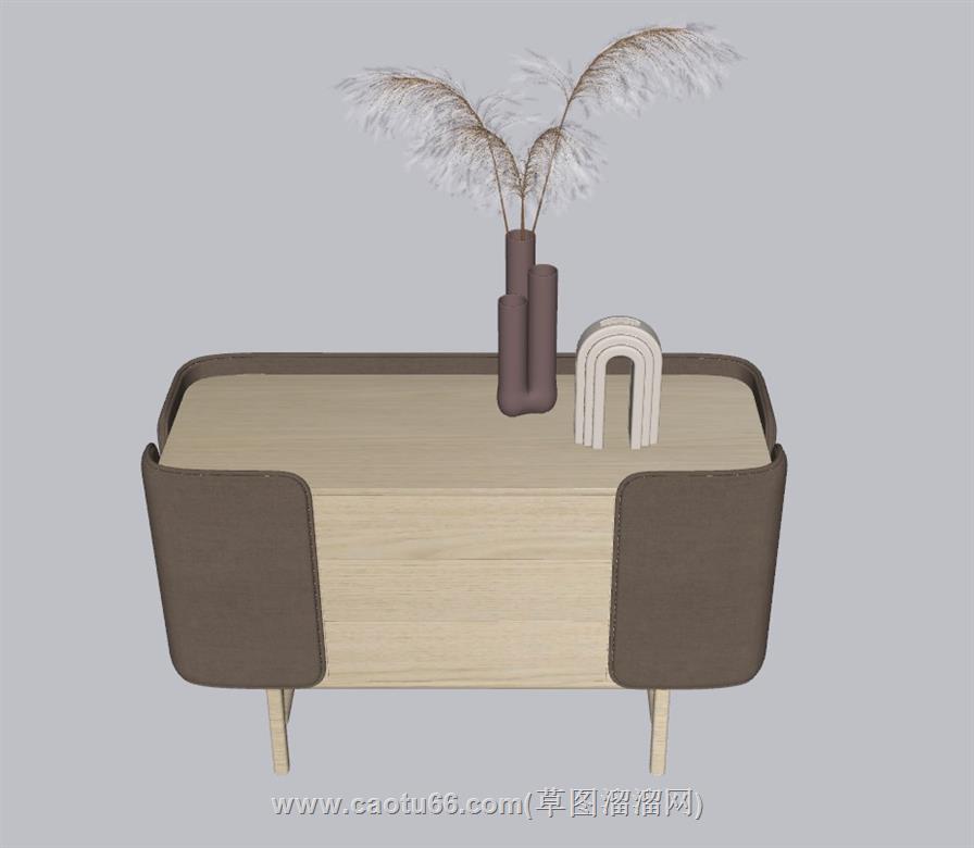 边柜装饰柜SU模型