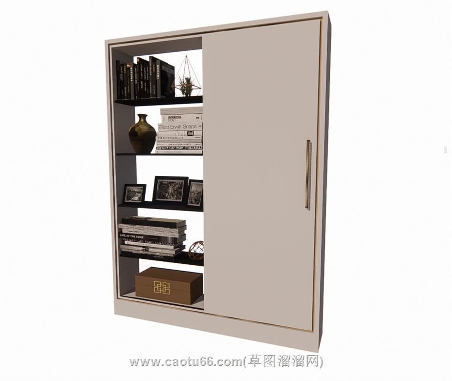 书架置物架SU模型
