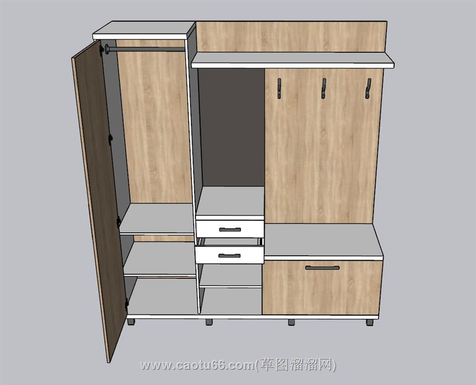 衣柜衣帽柜SU模型