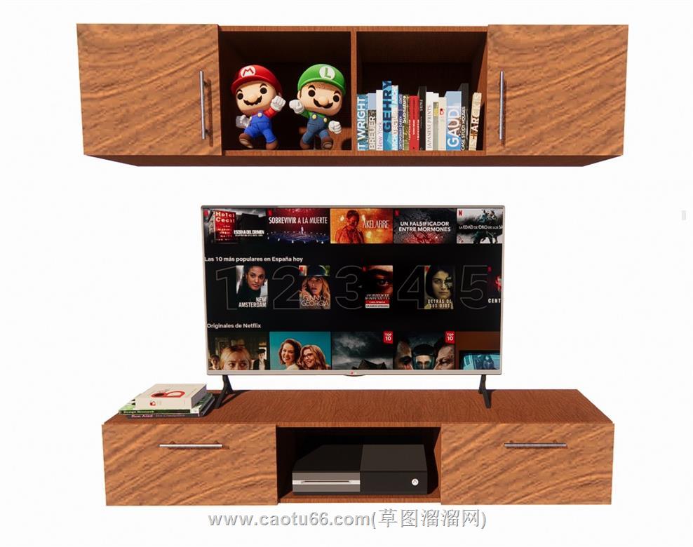 电视柜SU模型